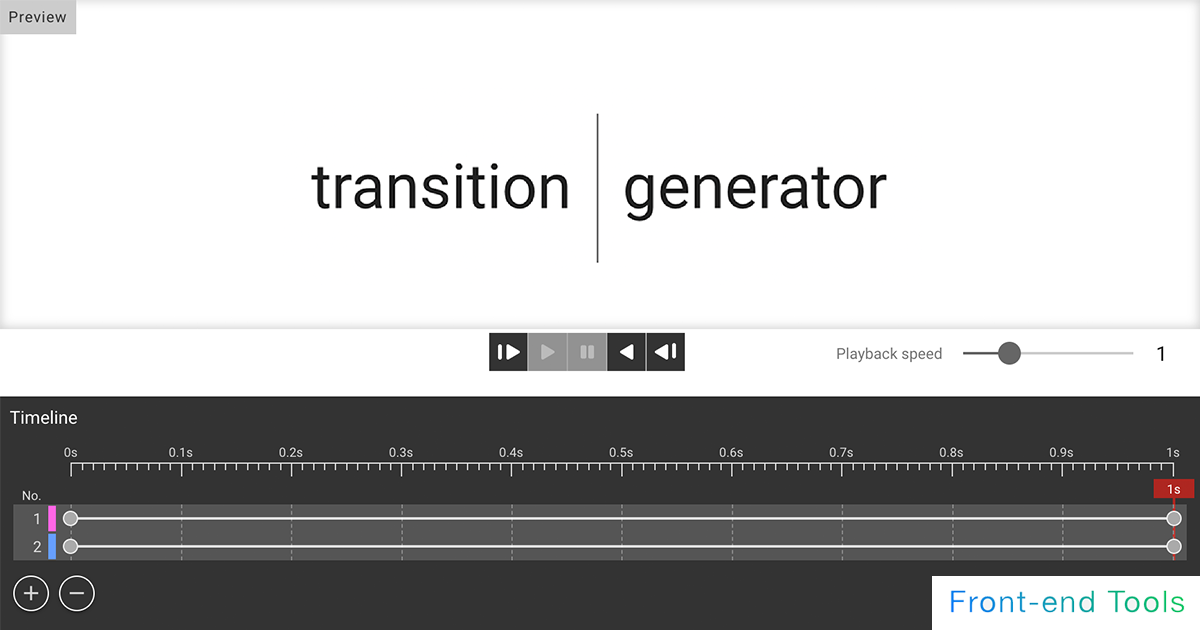 CSS transition Generator | Front-end Tools - High-performance and intuitive  HTML / CSS generator